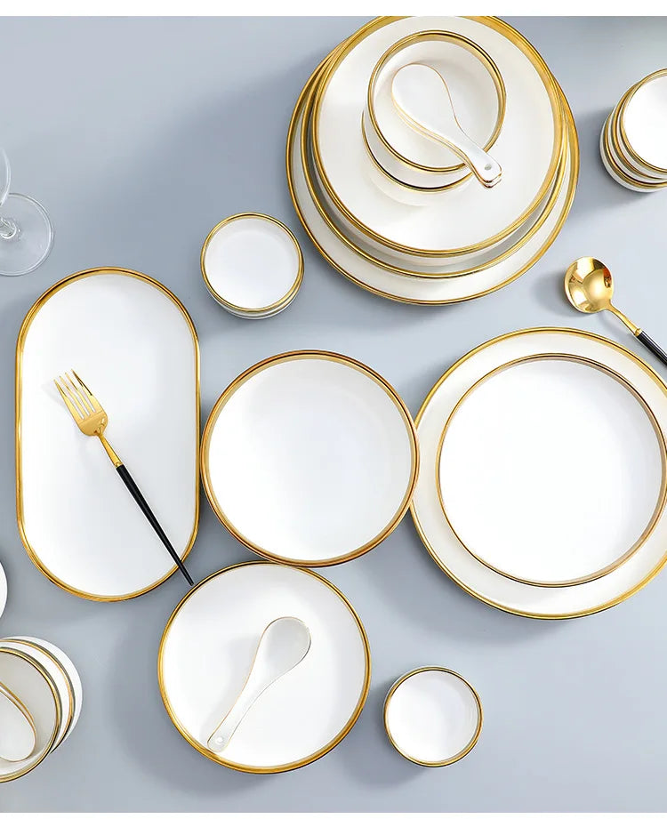 Porcelain Dinnerware For Household Hotel