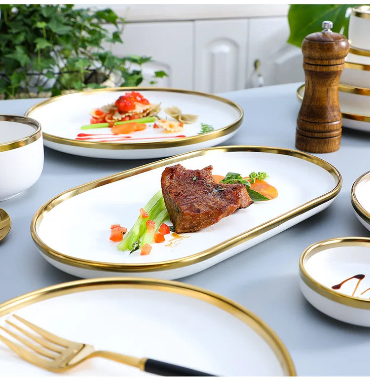 Porcelain Dinnerware For Household Hotel