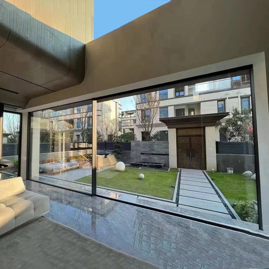 Sliding Door, Aluminum Double Glass Interior