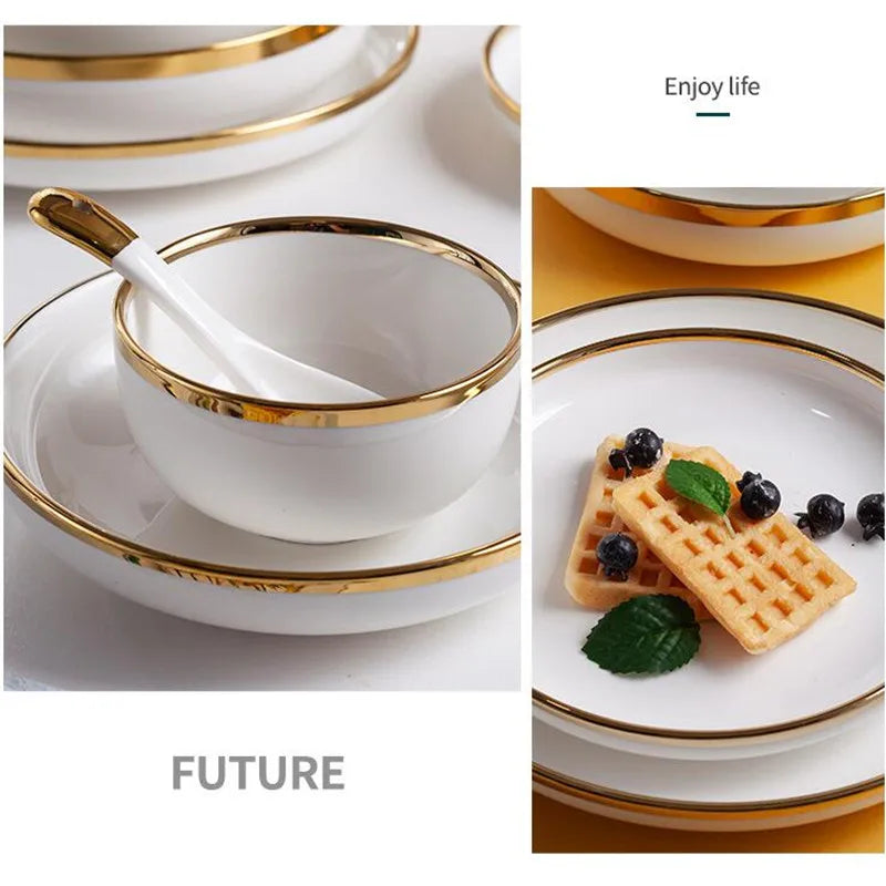 Porcelain Dinnerware For Household Hotel
