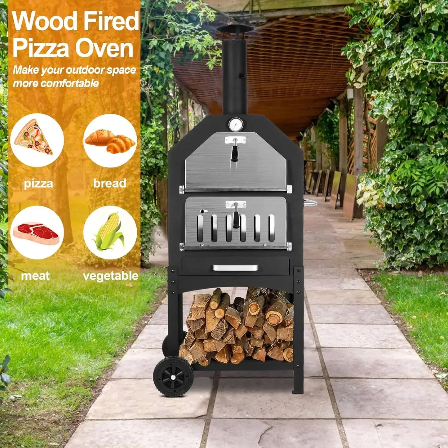Outdoor Wood Fired Pizza Oven