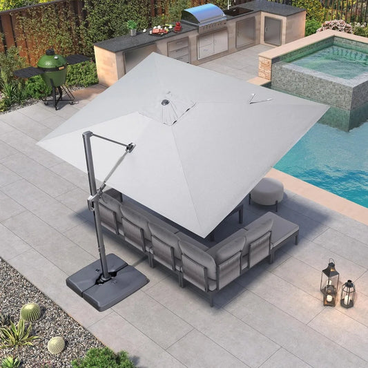 9' X 11.5' Rectangle Patio Umbrella