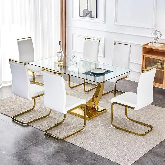 63” Dining Room Table Set for 6