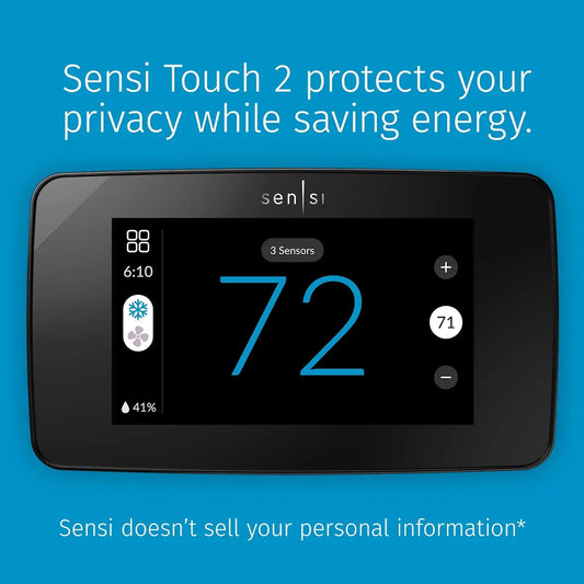 Smart Thermostat w/ Touchscreen, Wi-Fi, Data Privacy