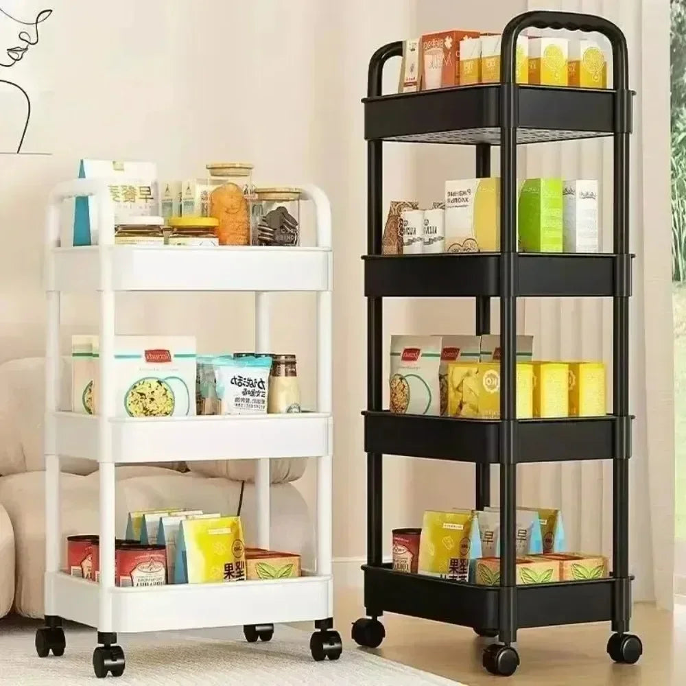 Bookshelf Storage Trolley Mobile