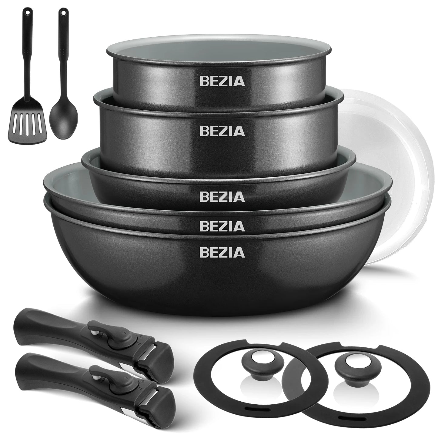 Induction Cookware w/ Healthy Ceramic Coating