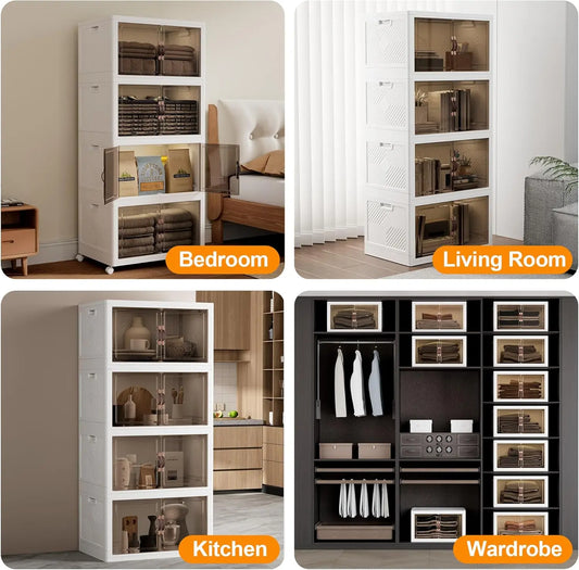 Folding Storage Bins Organizer