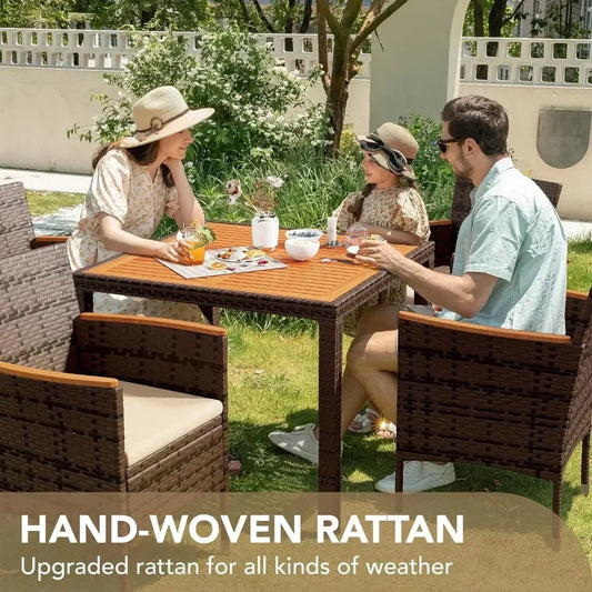 Patio Conversation Set/ Dining Table and Chairs