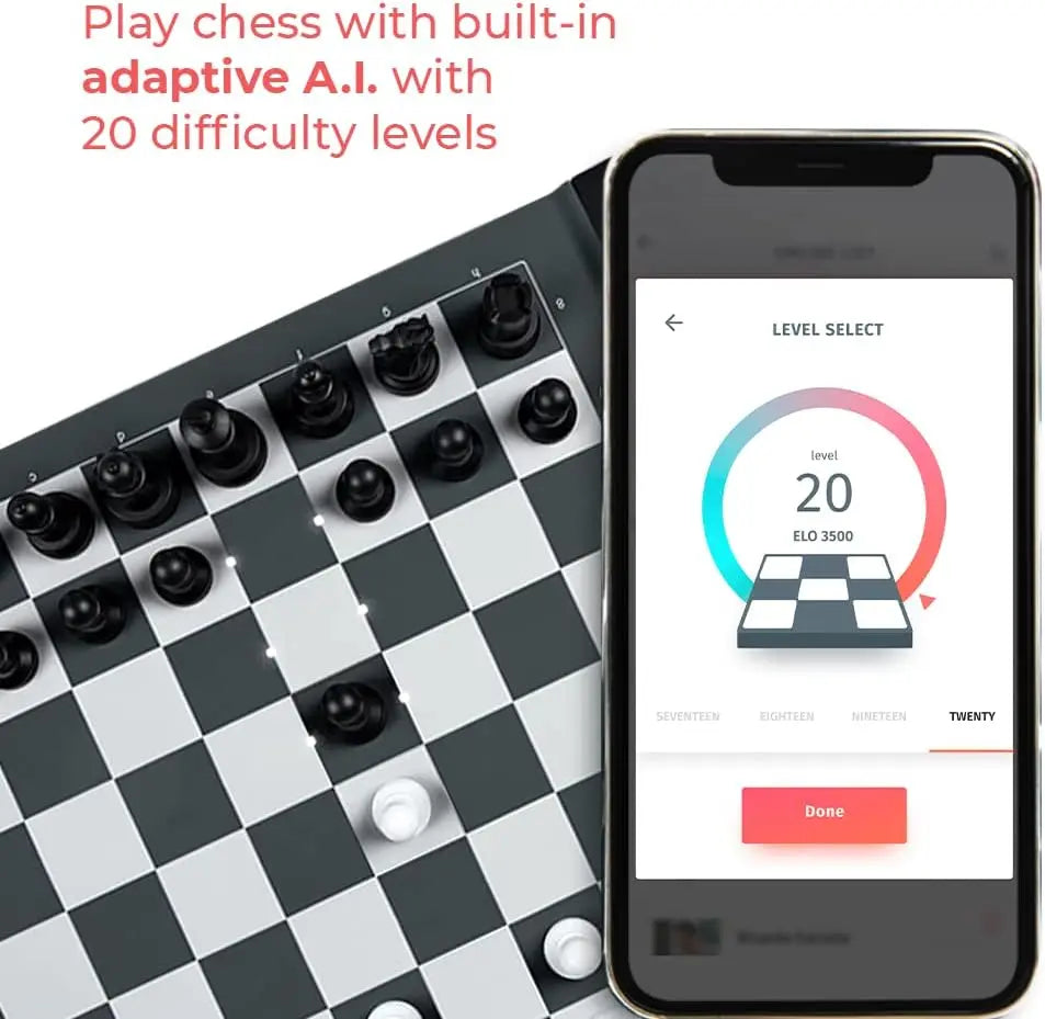 Electronic Chess Board | AI-Powered & Digital| Portable