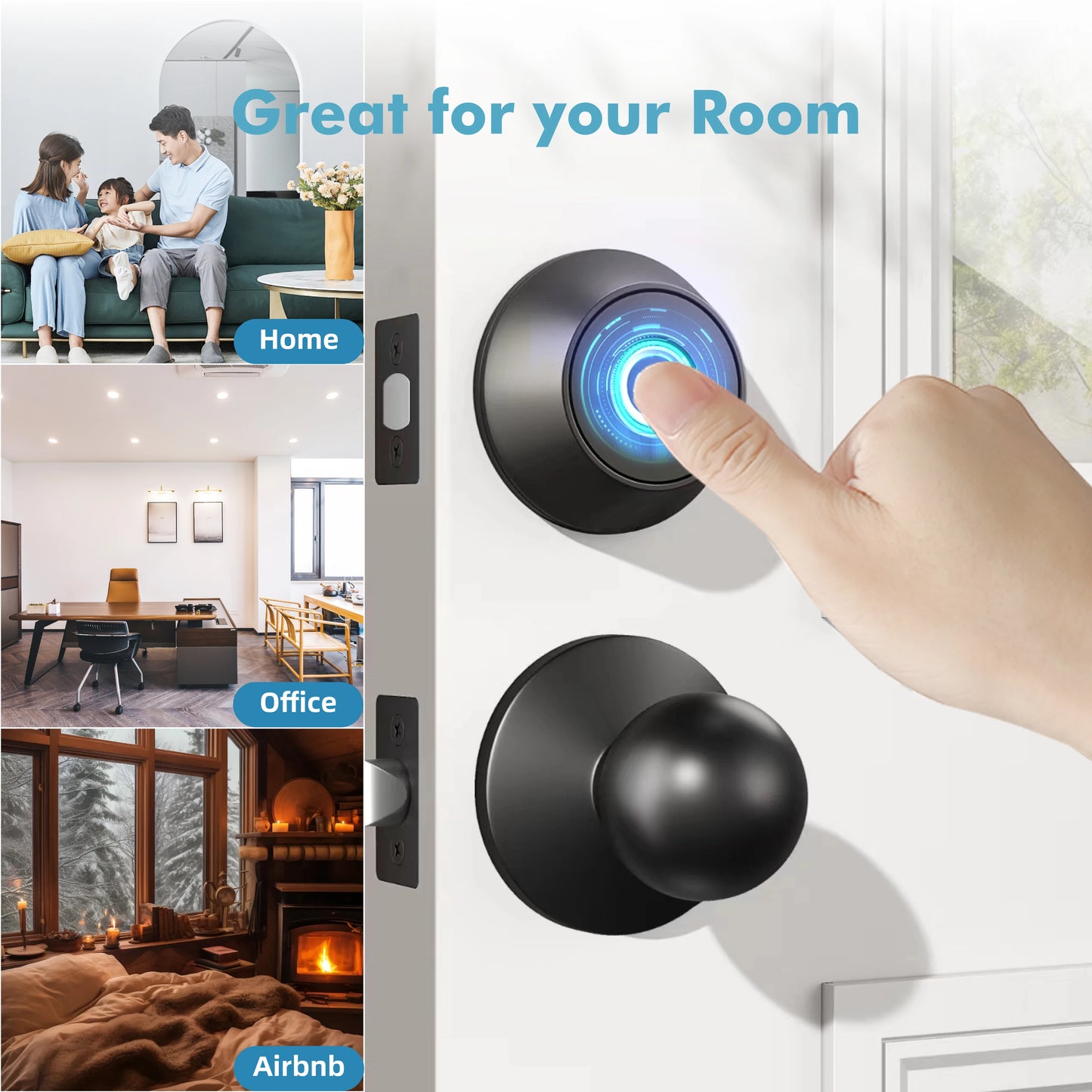 Electronic Door Lock, App Smart, Keyless entry