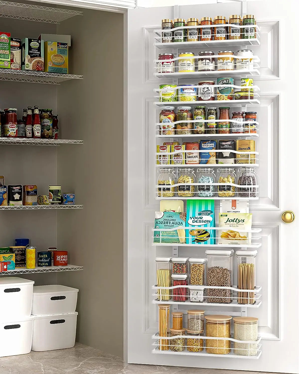 Over The Door Pantry Organize & Spice Rack