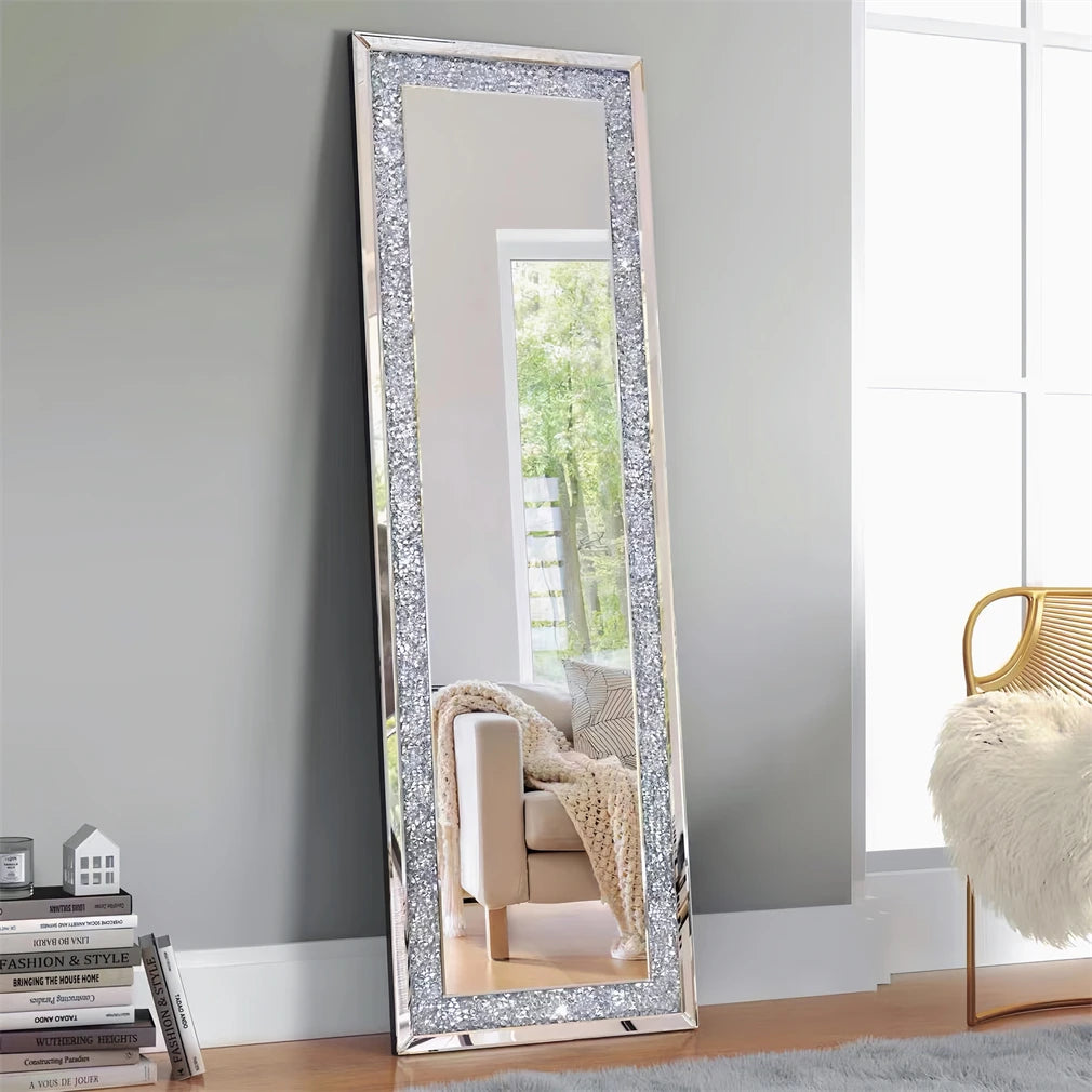 Large Charming Diamond Decorative Wall Mirror