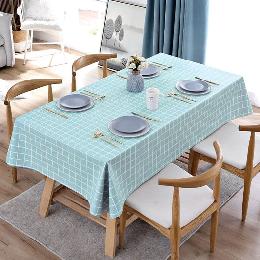 PVC tablecloth waterproof oil resistant tablecloth