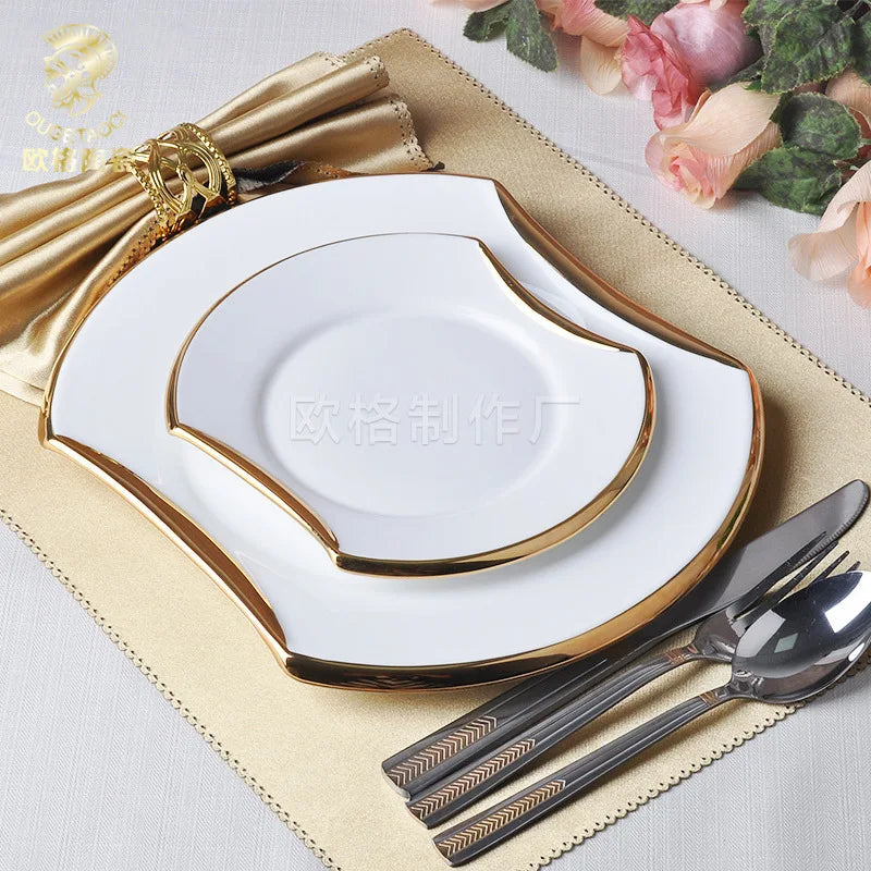 Porcelain Tableware,Plates & Bowls Dishes, Kitchen Utensils