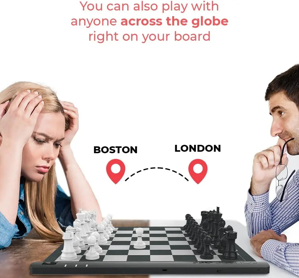 Electronic Chess Board | AI-Powered & Digital| Portable