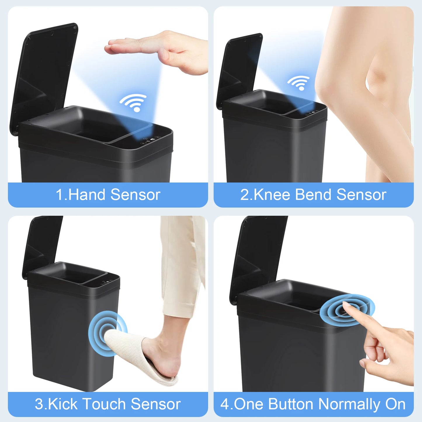 Automatic Trash Can, Touchless, Motion Sensor