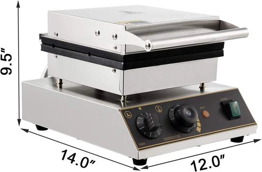 Non-Stick Belgian Waffle Maker Stainless Steel