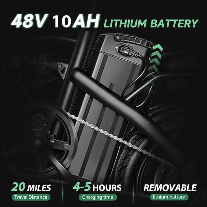 400W dual disc brake adult foldable electric bicycle