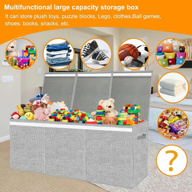 Extra Large Toy Box for Girls Boys