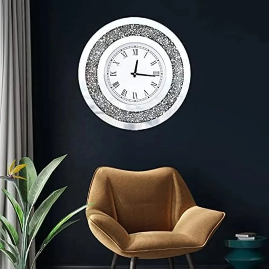 Large Wall Clock Wall Decoration Crystal