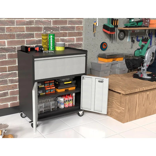 Metal Garage Cabinet on Wheels/Storage Chest