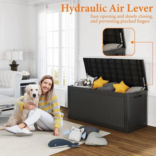 Outdoor Storage Box Waterproof, Patio Furniture/ Pool