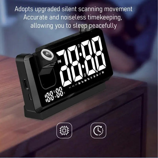 Digital Clock With Temperature Sensor Alarm Clock
