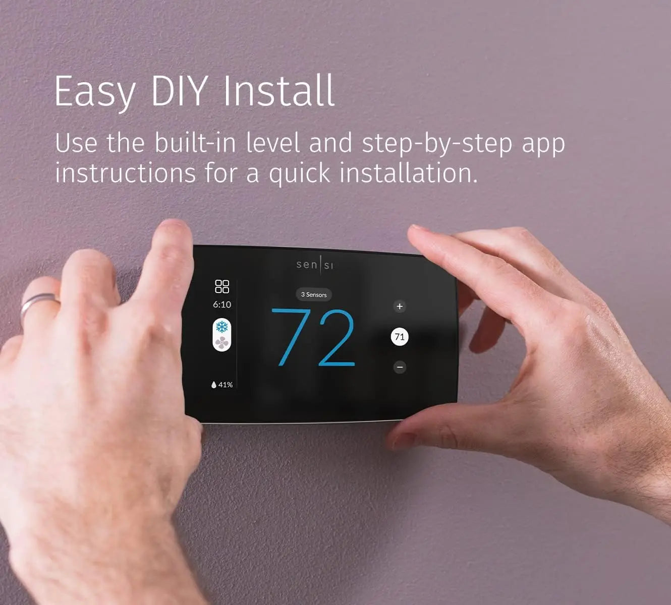 Smart Thermostat w/ Touchscreen, Wi-Fi, Data Privacy