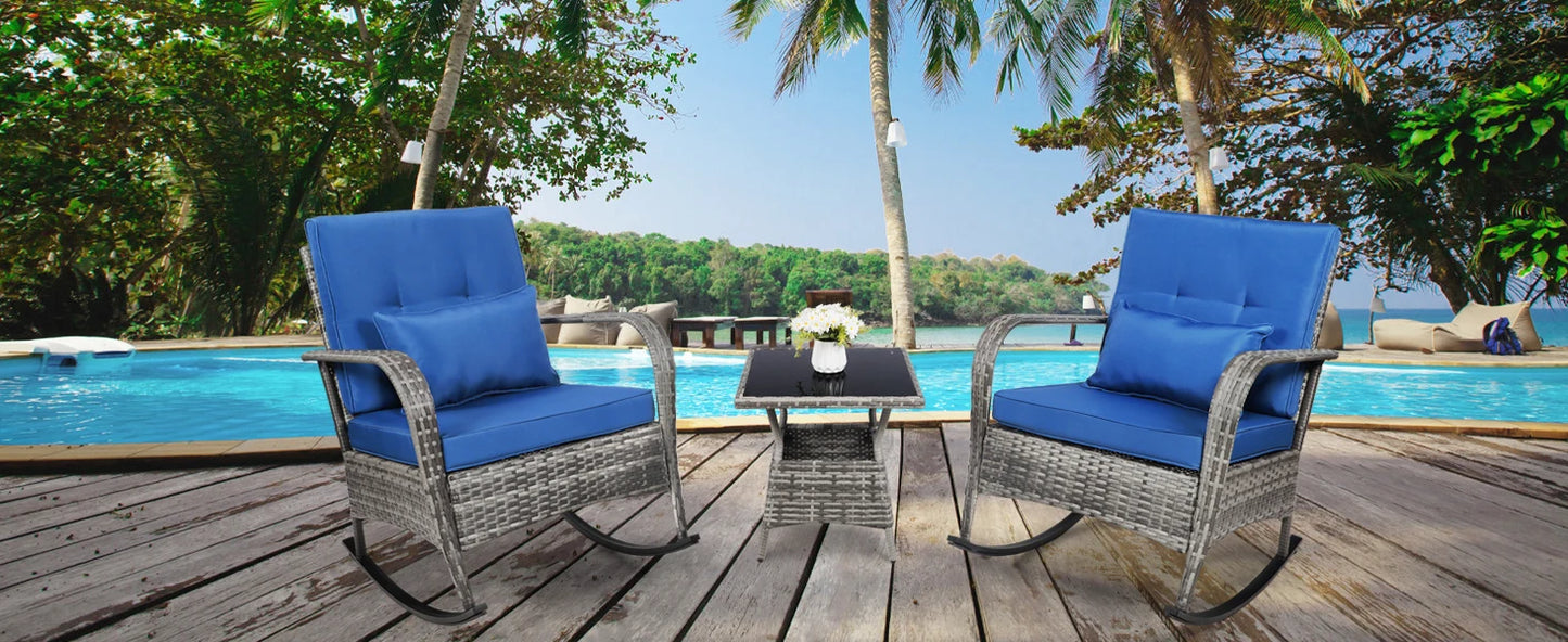 3 Piece Outdoor Patio Set