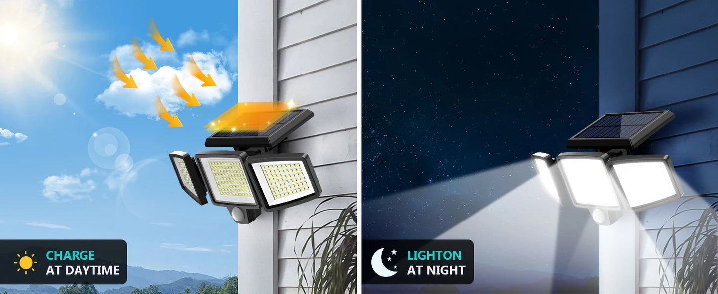 Outdoor Solar Lights, Waterproof, Motion Sensor