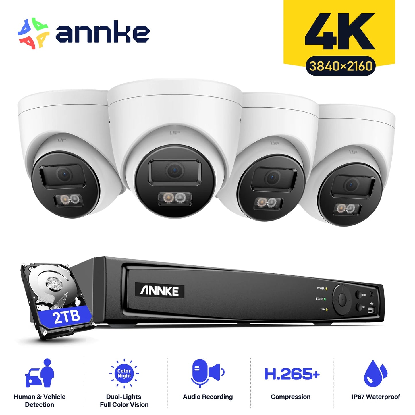 ANNKE 4K Ultra HD POE Video Surveillance System