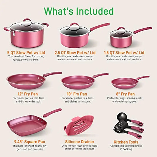 Metallic Nonstick Ceramic Cookware/Bakeware