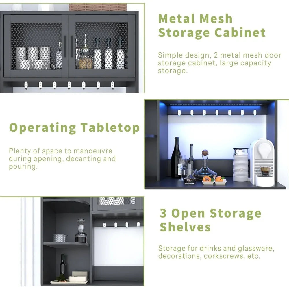 Tall Modern Kitchen Pantry Storage Cabinet with Drawer