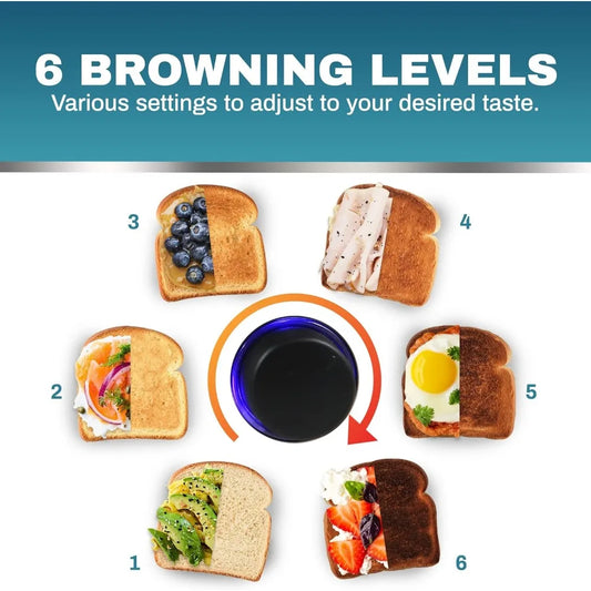 4 Slice Toaster with Warming Rack