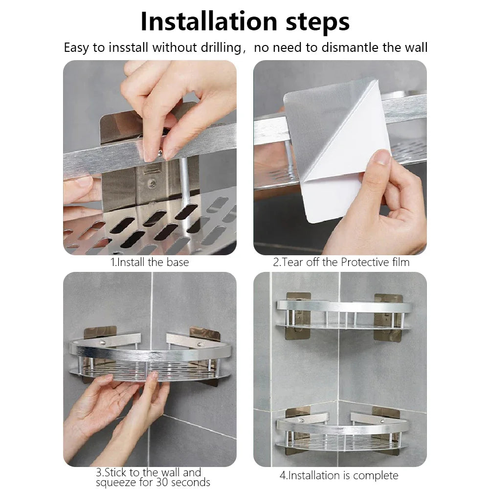 Bathroom Shelf Floating, Wall Shelves Shower