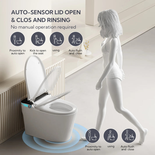 Voice Control, Portable toilet with bidet built in