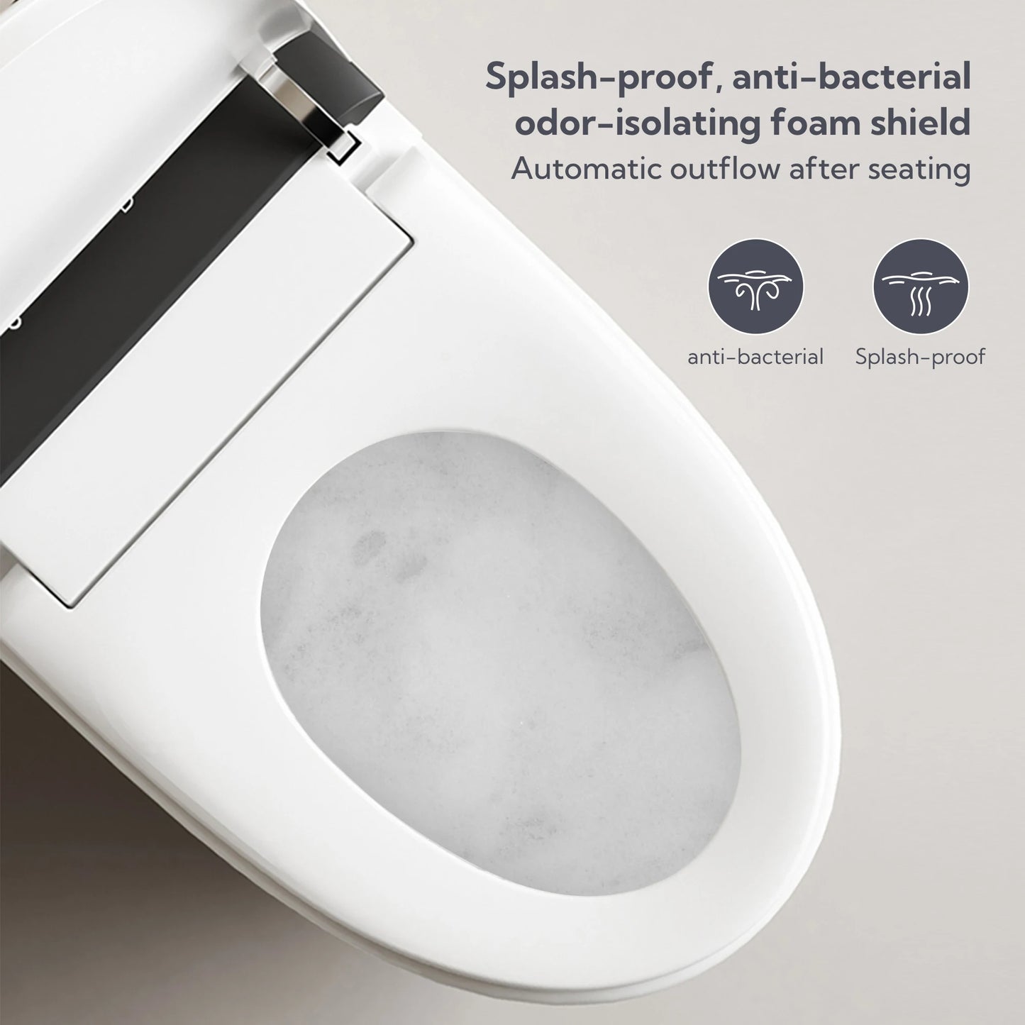 Voice Control, Portable toilet with bidet built in