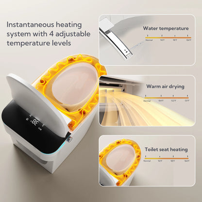 Voice Control, Portable toilet with bidet built in