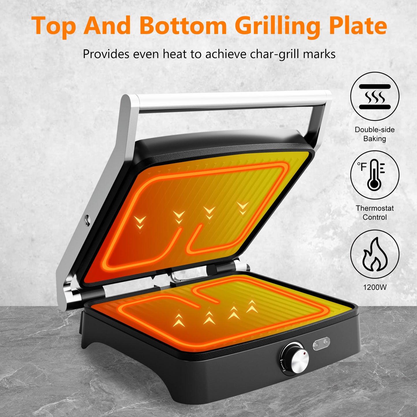 Panini Press Grill Indoor Sandwich Maker
