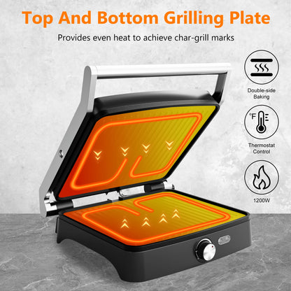 Panini Press Grill Indoor Sandwich Maker