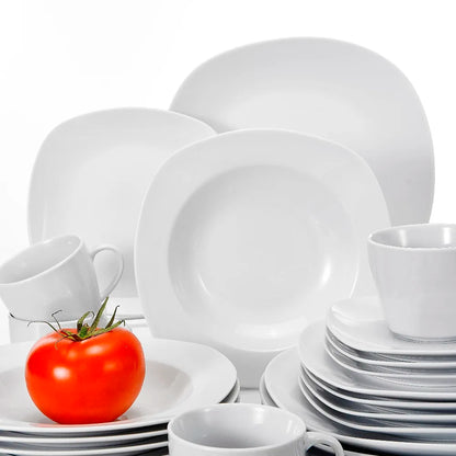 Porcelain Tableware Dinner Set, Service for 6 Person
