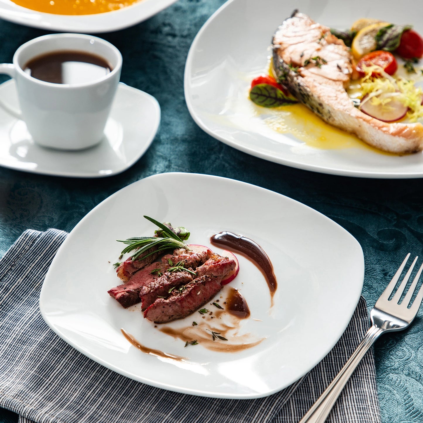 Porcelain Tableware Dinner Set, Service for 6 Person