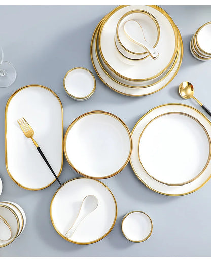 Porcelain Dinnerware For Household Hotel