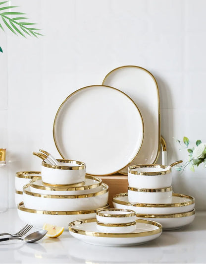 Porcelain Dinnerware For Household Hotel