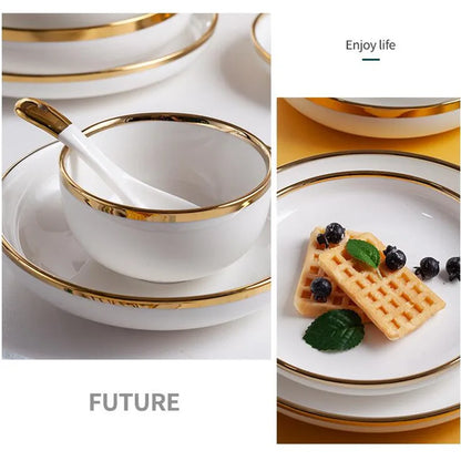 Porcelain Dinnerware For Household Hotel