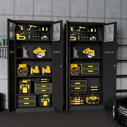Metal Garage Storage Cabinet w/ Locking Doors