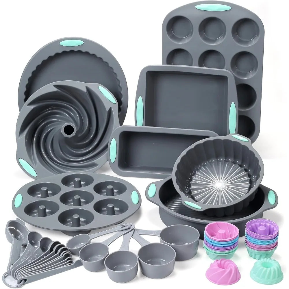 49 Piece Silicone Bakeware Set