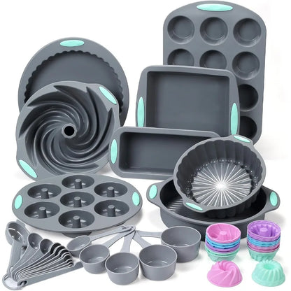 49 Piece Silicone Bakeware Set