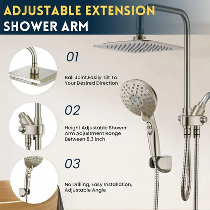 Dual Shower Head Combo, Handheld Showers