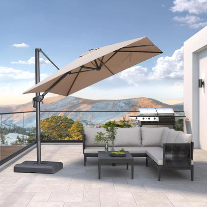 9' X 11.5' Rectangle Patio Umbrella